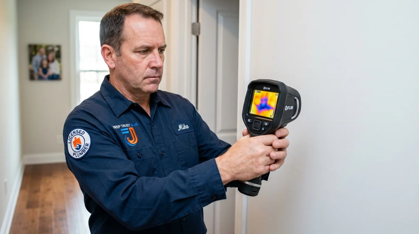 Thermal imaging leak detection by Johns Plumbing LLC in Saugerties